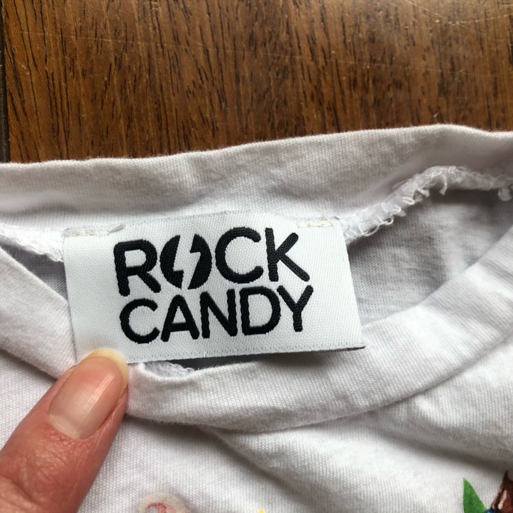 Rock Candy Ice Cream Print White Tank Top - Picture 5 of 8